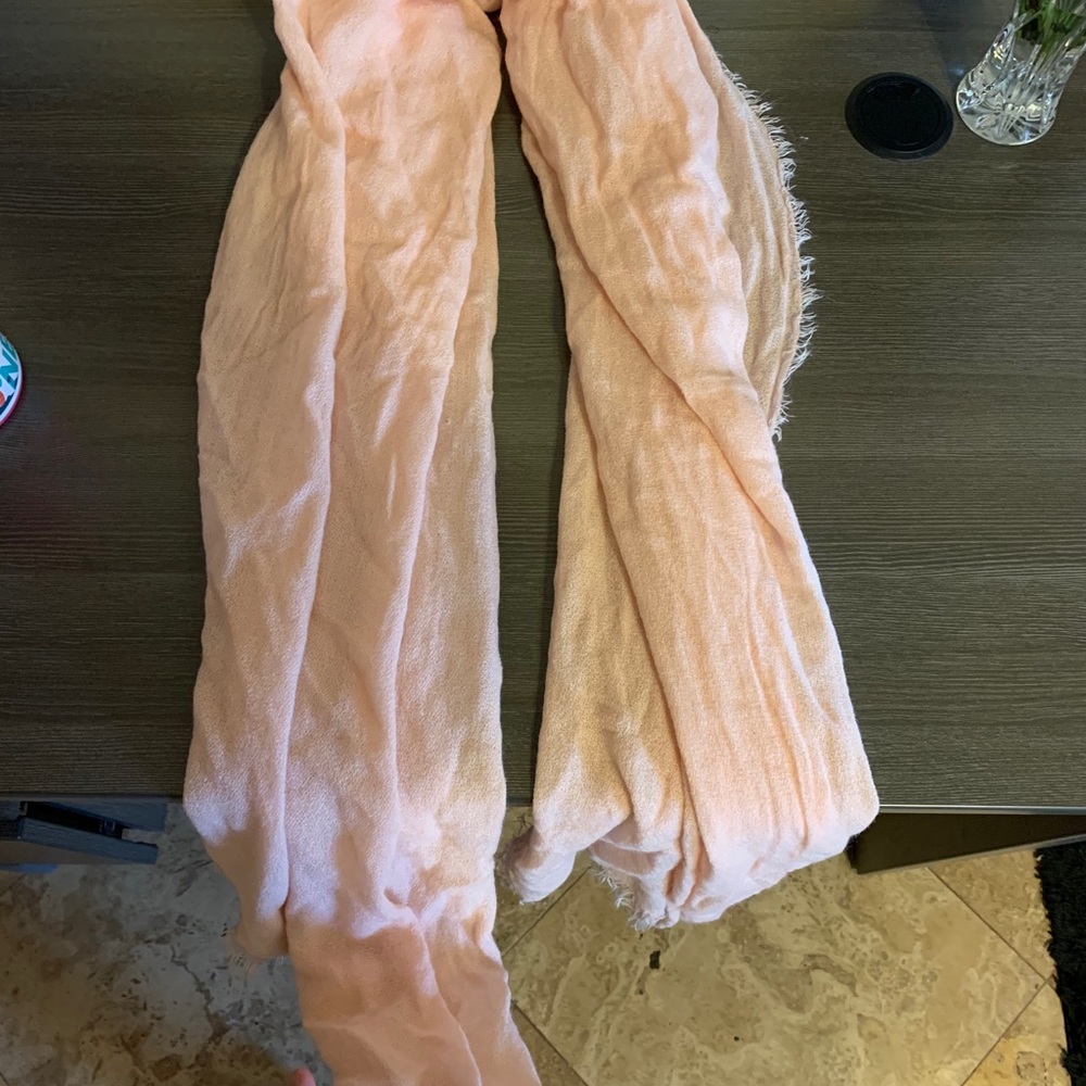 Long Baby Pink Scarf